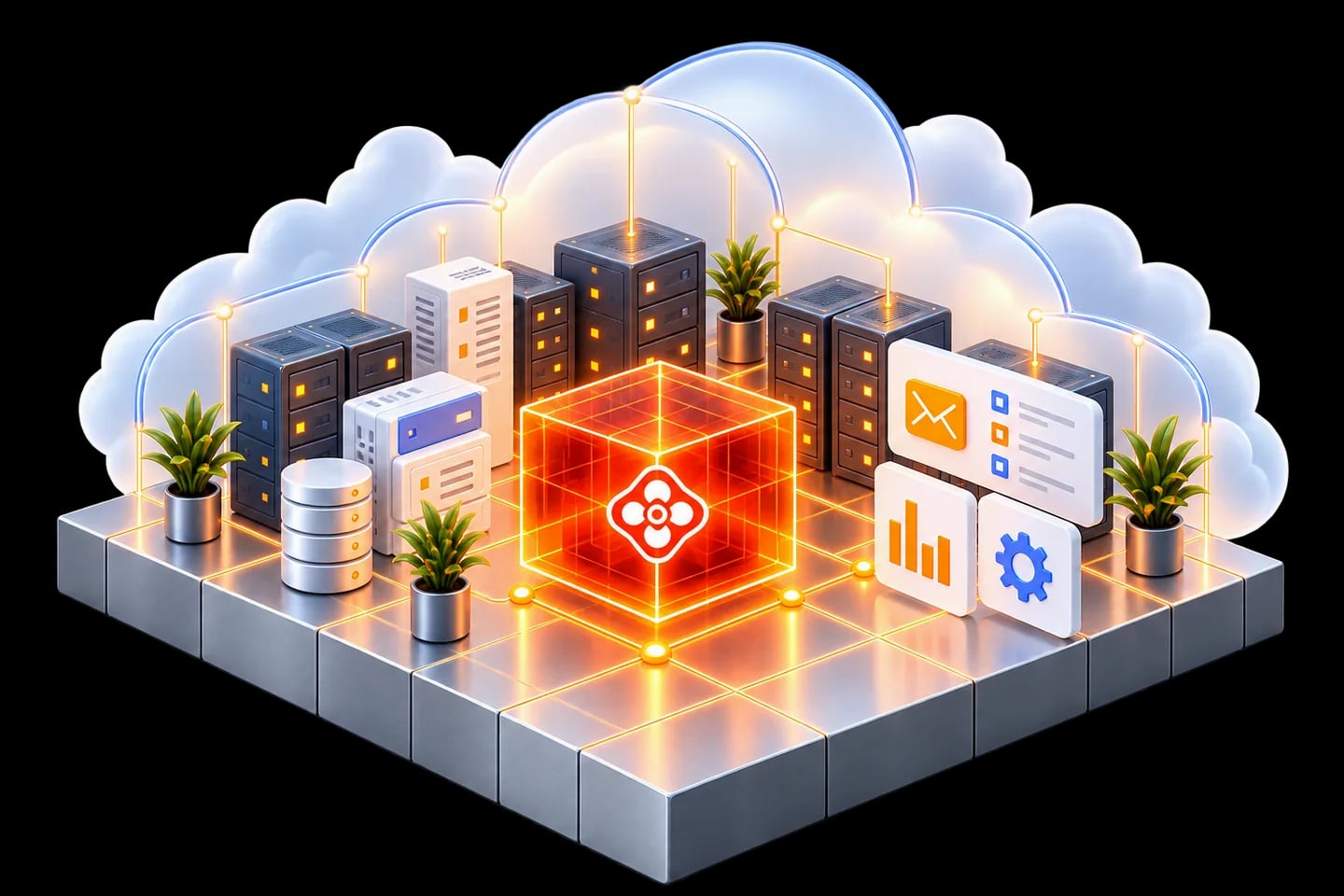 Private AI on infrastructure in an organisation-managed cloud.